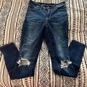 american eagle super hi-rise jegging